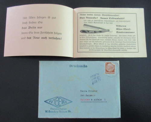 Alte werbung friseur - ,